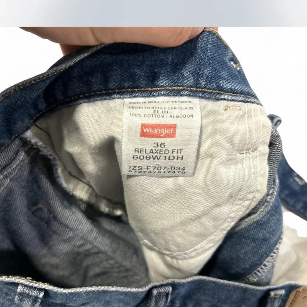 Y2K |Wrangler| Blue Jean Bermuda Jorts Relaxed Fit 100% Cotton Men's Size 36